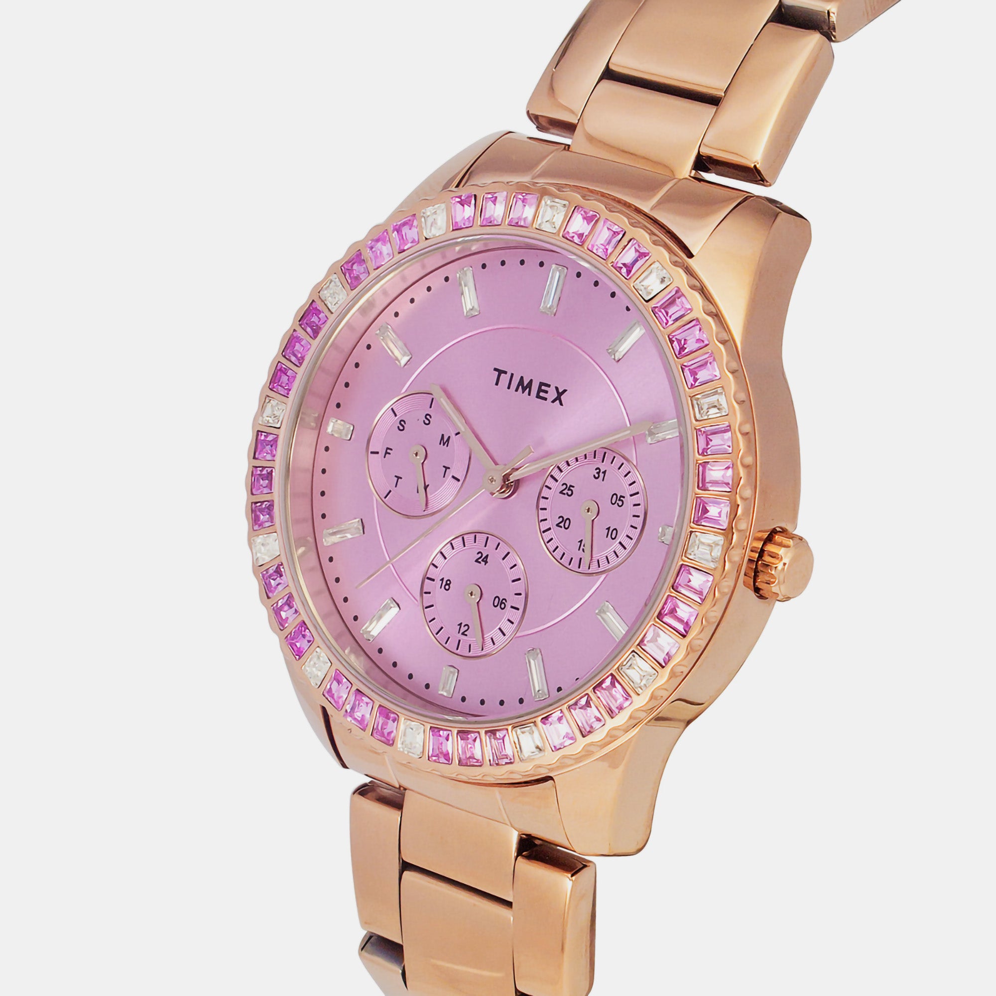 Rose gold watches timex hot sale