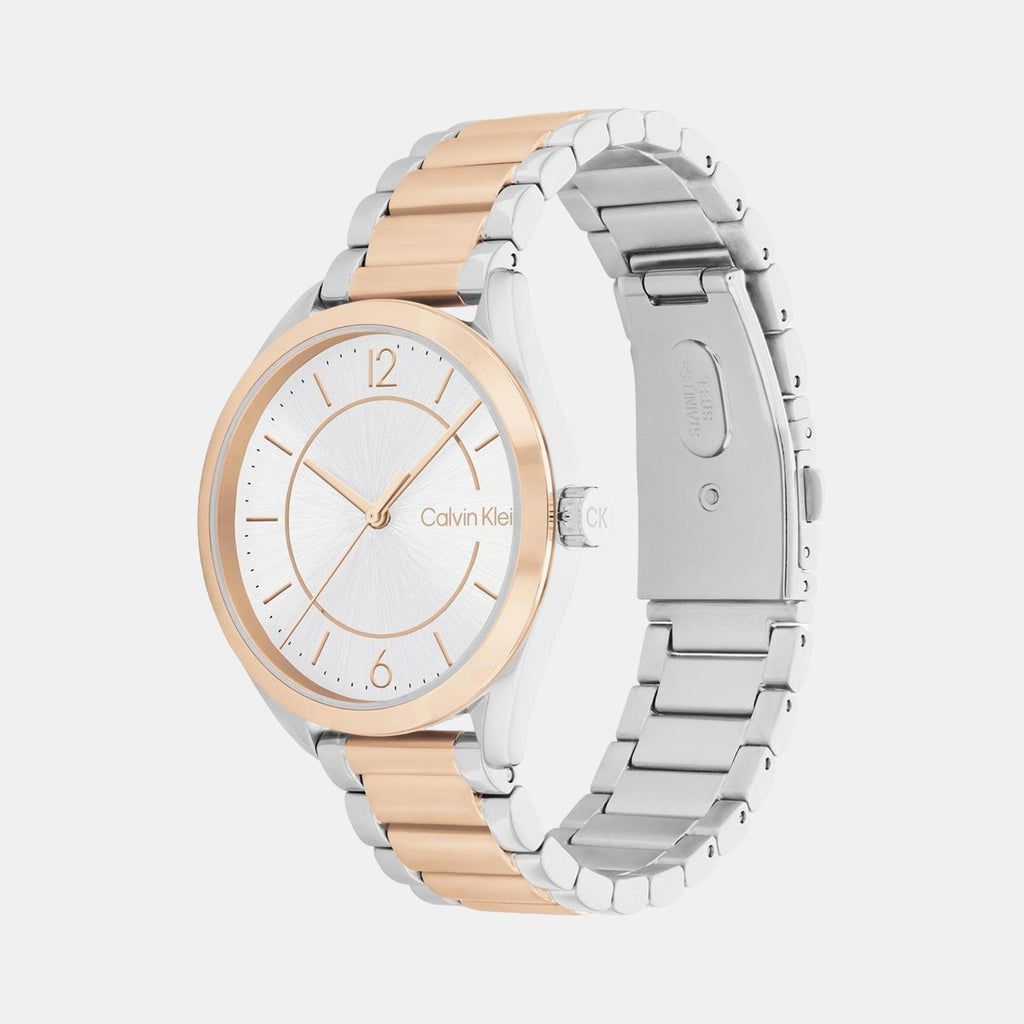 Enticing Women Quartz Silver Dial Analog Stainless Steel Watch 25200317