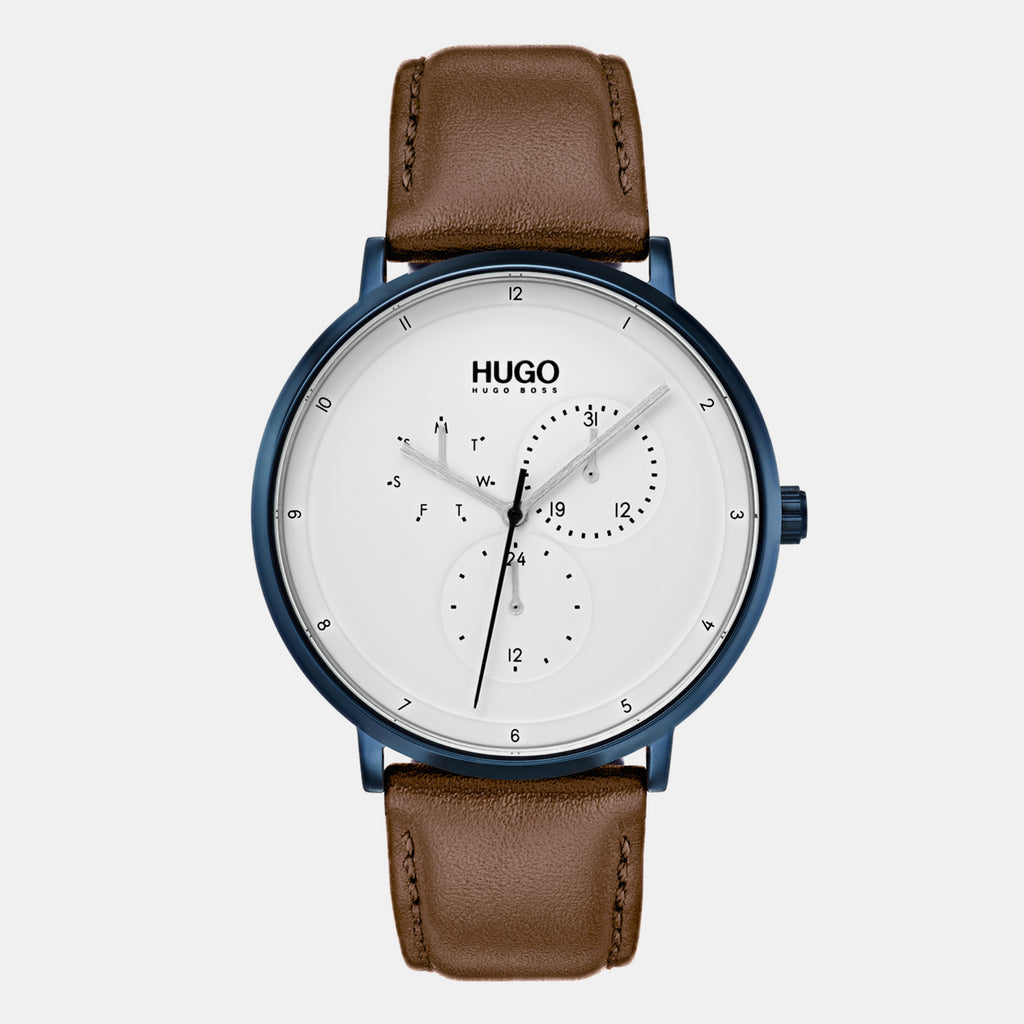 Boss Round White Analog watch