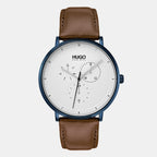 Boss Round White Analog watch