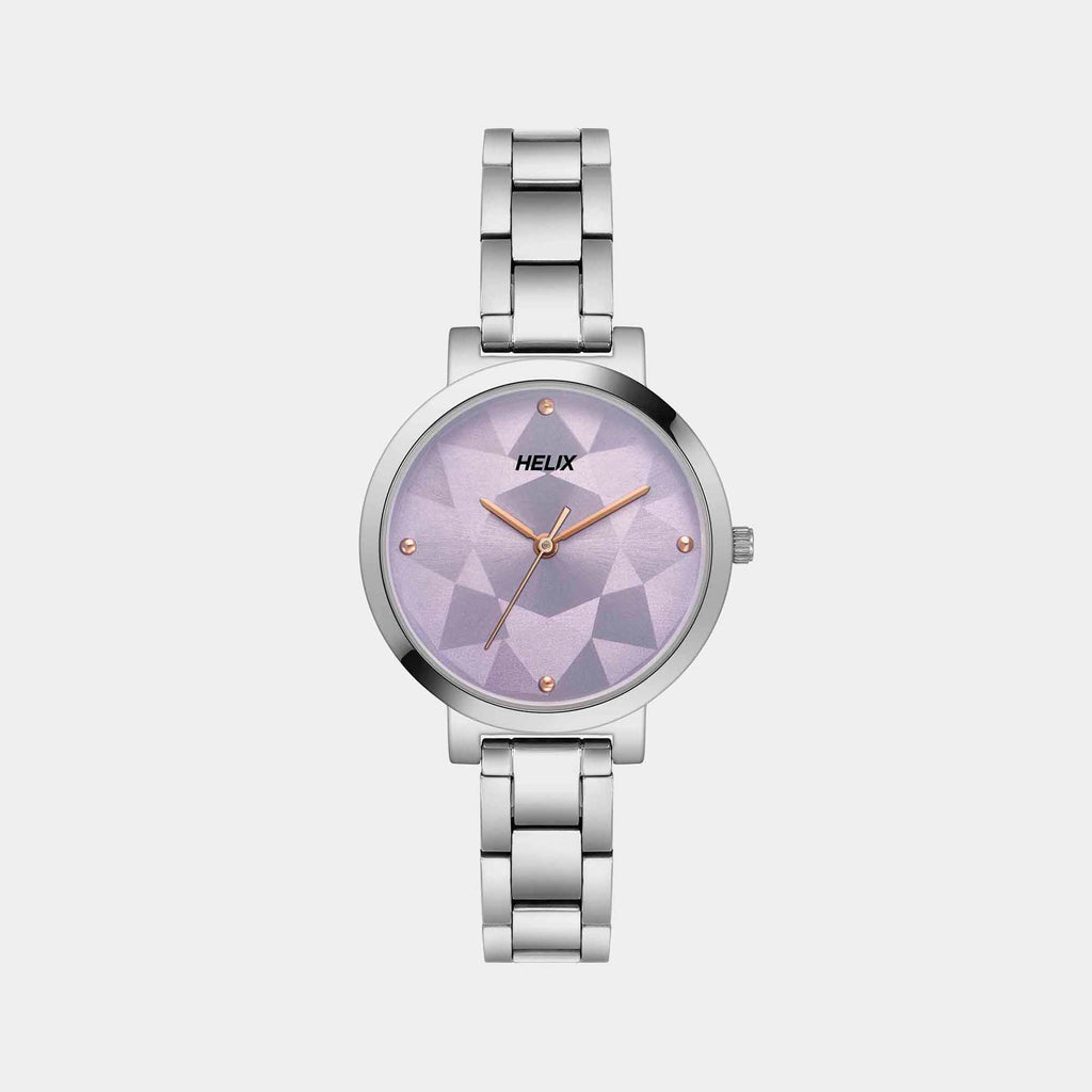 Helix Round Purple Analog watch