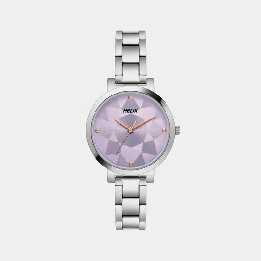 Female Purple Analog Stainless Steel Watch TW041HL23