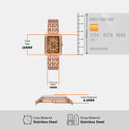 Fossil 30 mm Rose Gold Quartz watch