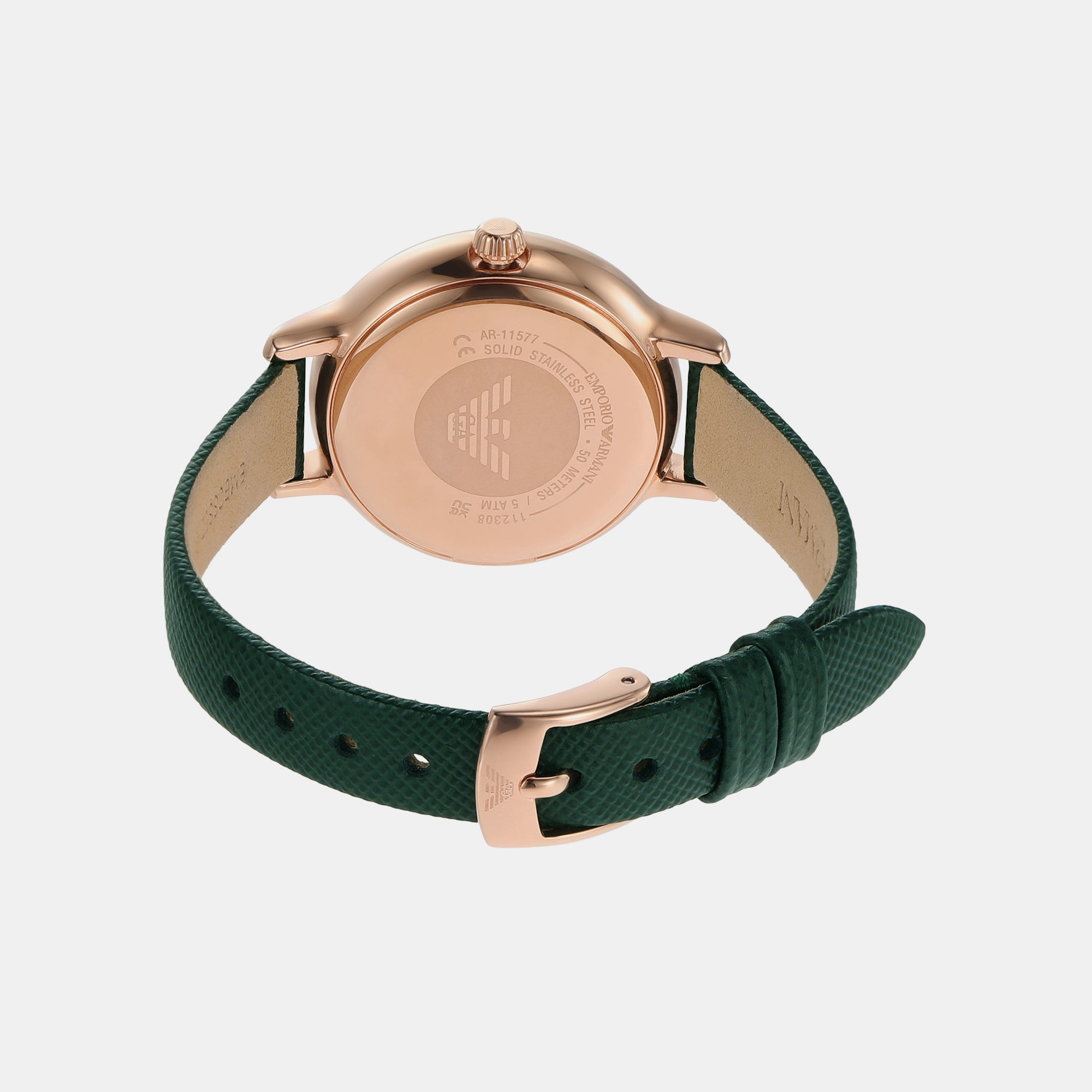 Emporio Armani Leather Green watch