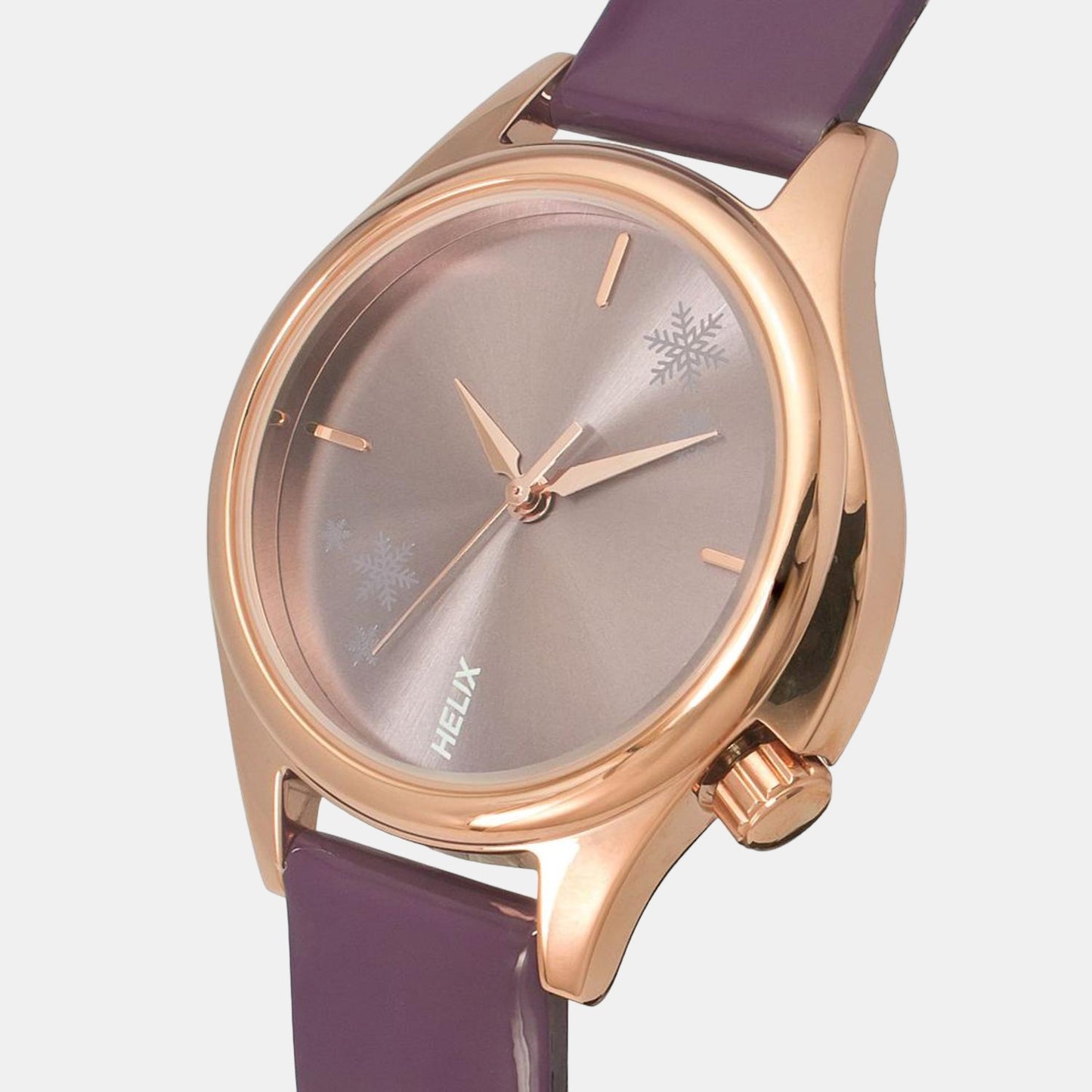 Women Purple Analog Leather Watch TW037HL13