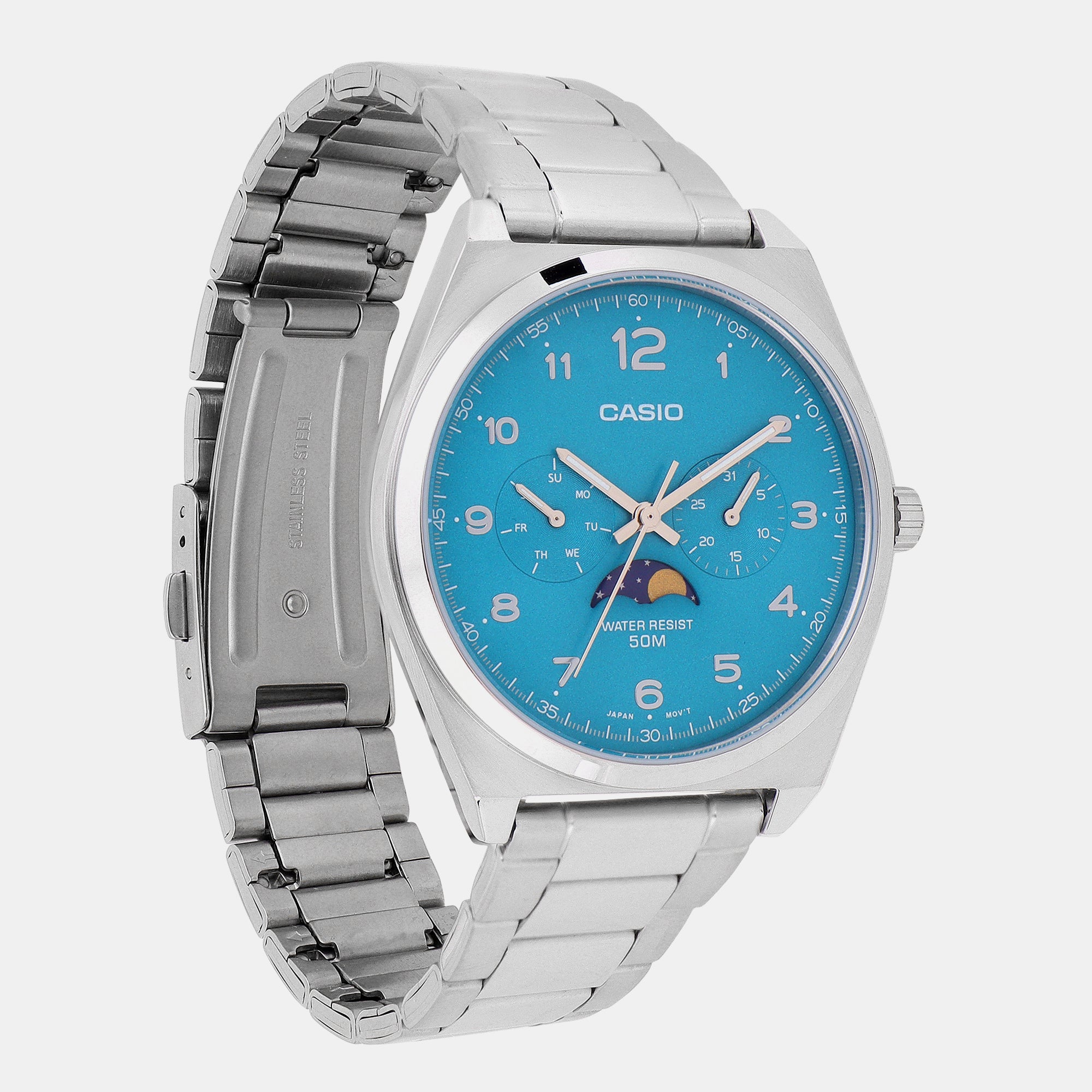 Casio Men Round Green watch