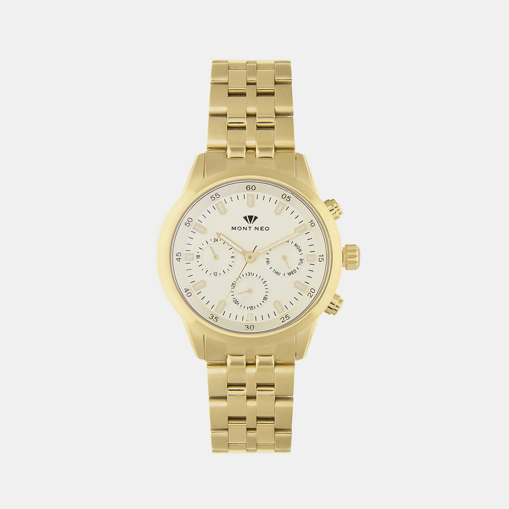 Mont Neo Round Silver Chronograph watch