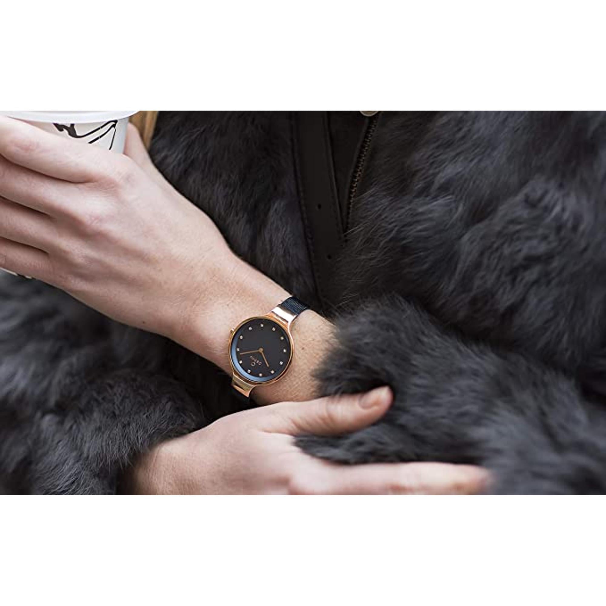 Sky Navy Women Quartz Blue Dial Analog Leather Watch V173LXVLRA