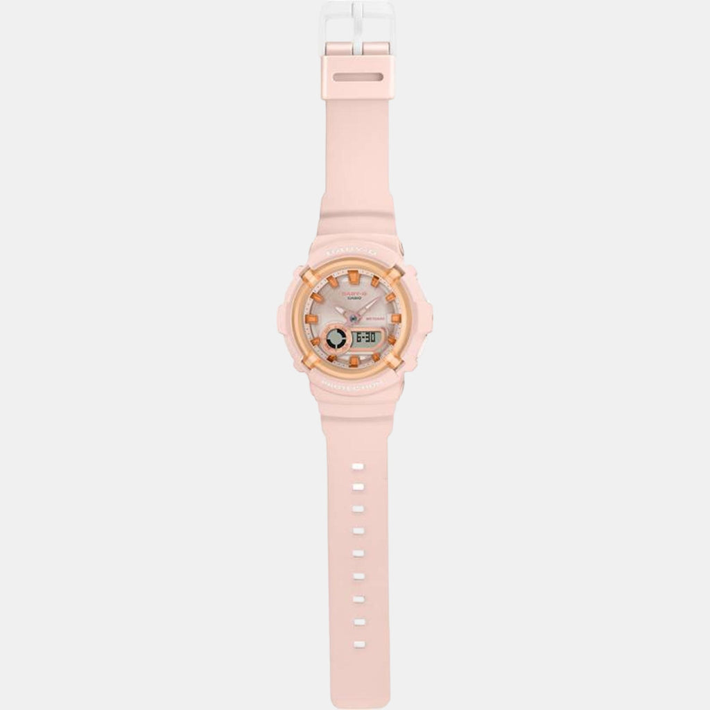 Baby-G Women Quartz Pink Dial Analog-Digital Resin Watch B230