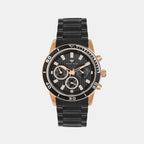 Mont Neo Round Black Chronograph watch