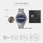 Armani Exchange Men Round Blue watch