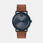 Movado Round Blue Analog watch