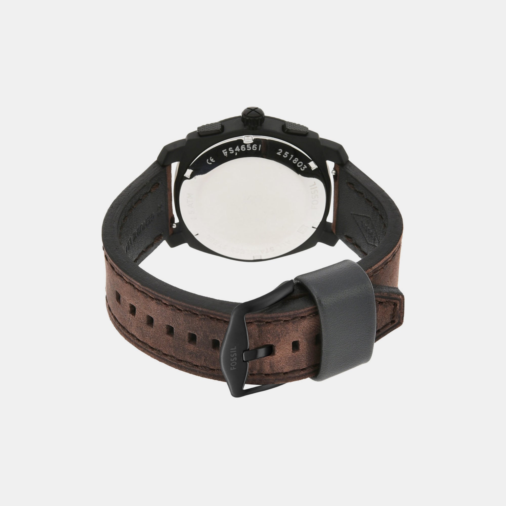 FOSSIL Original Ersatz Lederarmband FS4656 Uhrband strap Braun brown 22 mm  | eBay
