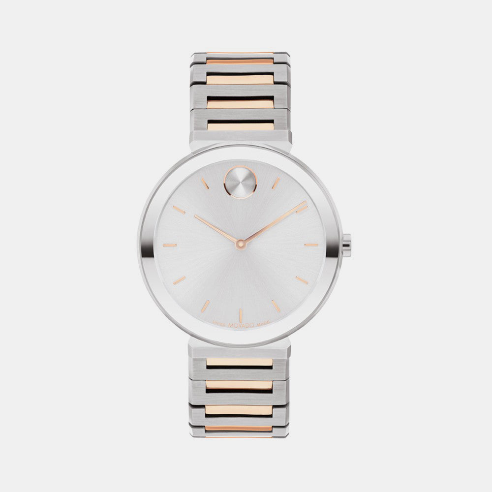 Movado Round Silver Analog watch