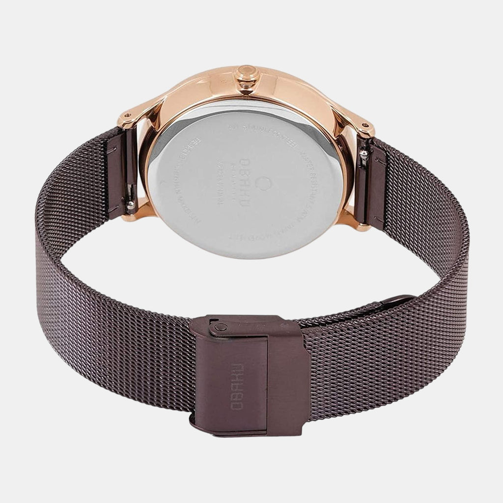 Obaku Stainless Steel Round watch