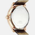 Tradition Men Quartz Silver Dial Multi-Function Leather Watch T0636393603700