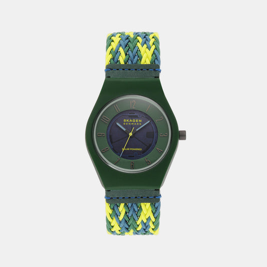 Male Green Analog Plastic Watch SKW6881