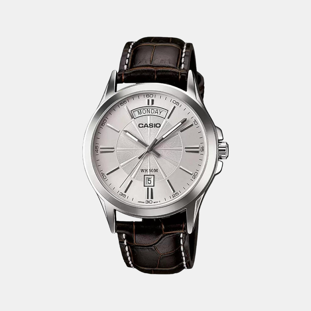 Casio Round White Analog watch
