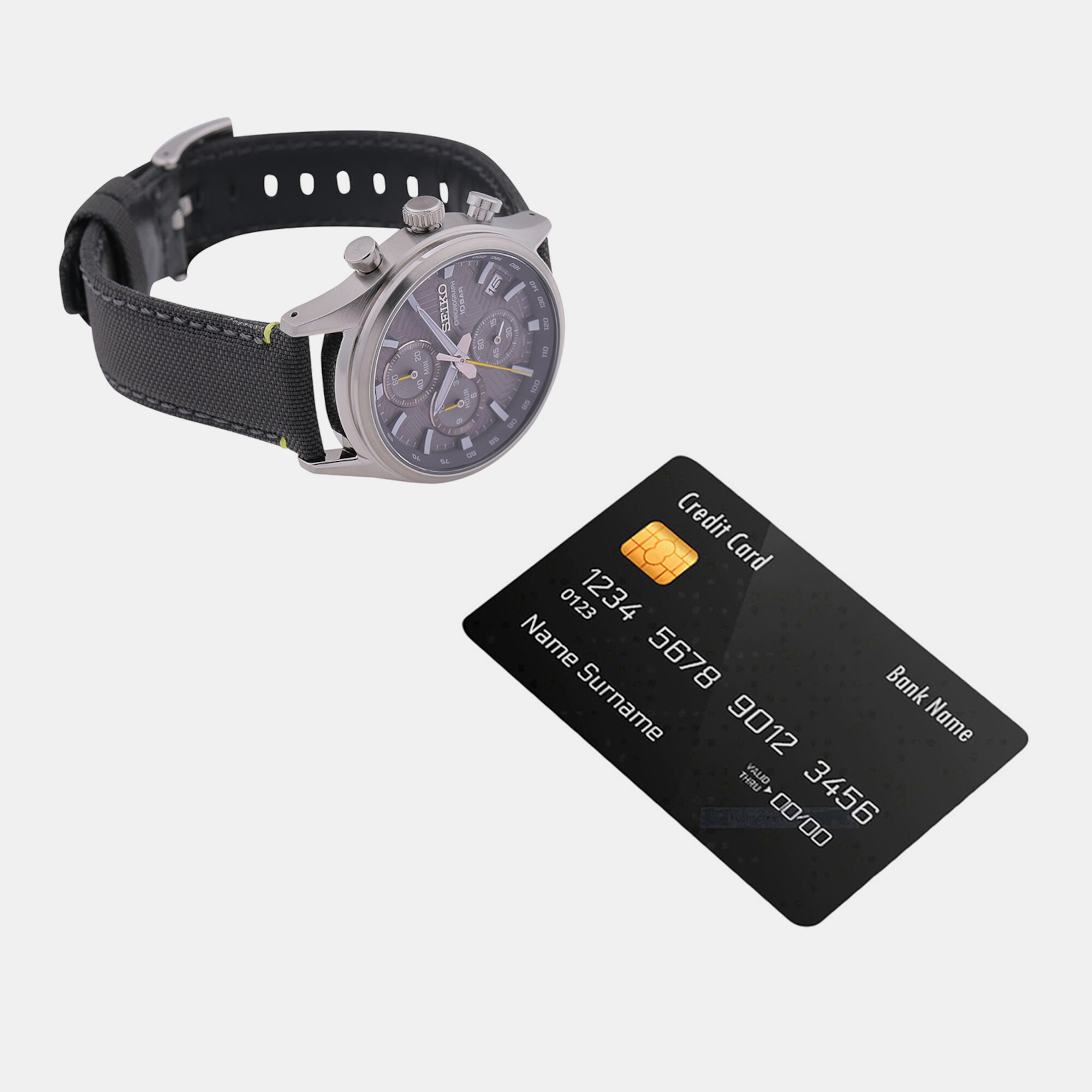 Seiko Leather Grey watch