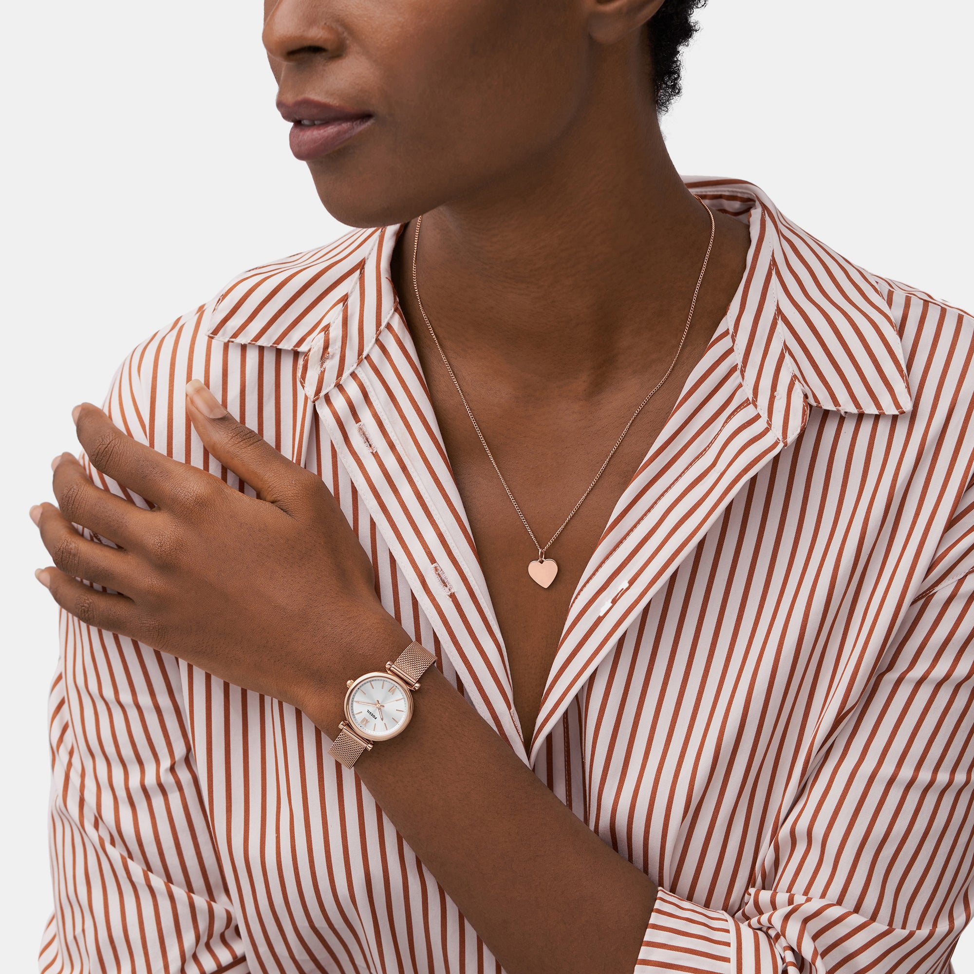 Fossil Round Quartz Analog Women watch