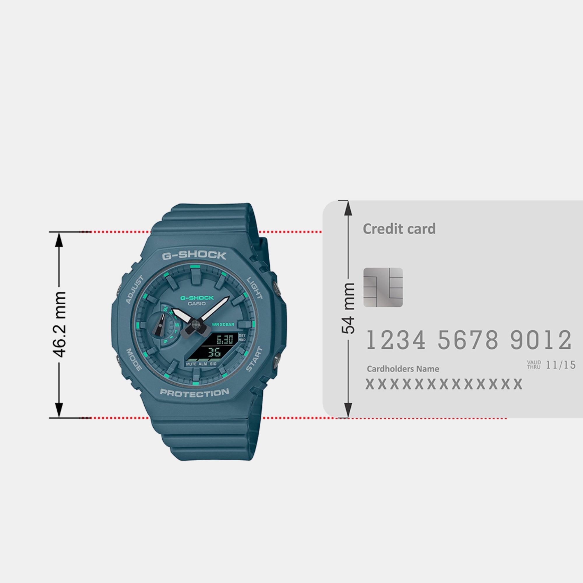 Casio 46 mm Green Quartz watch