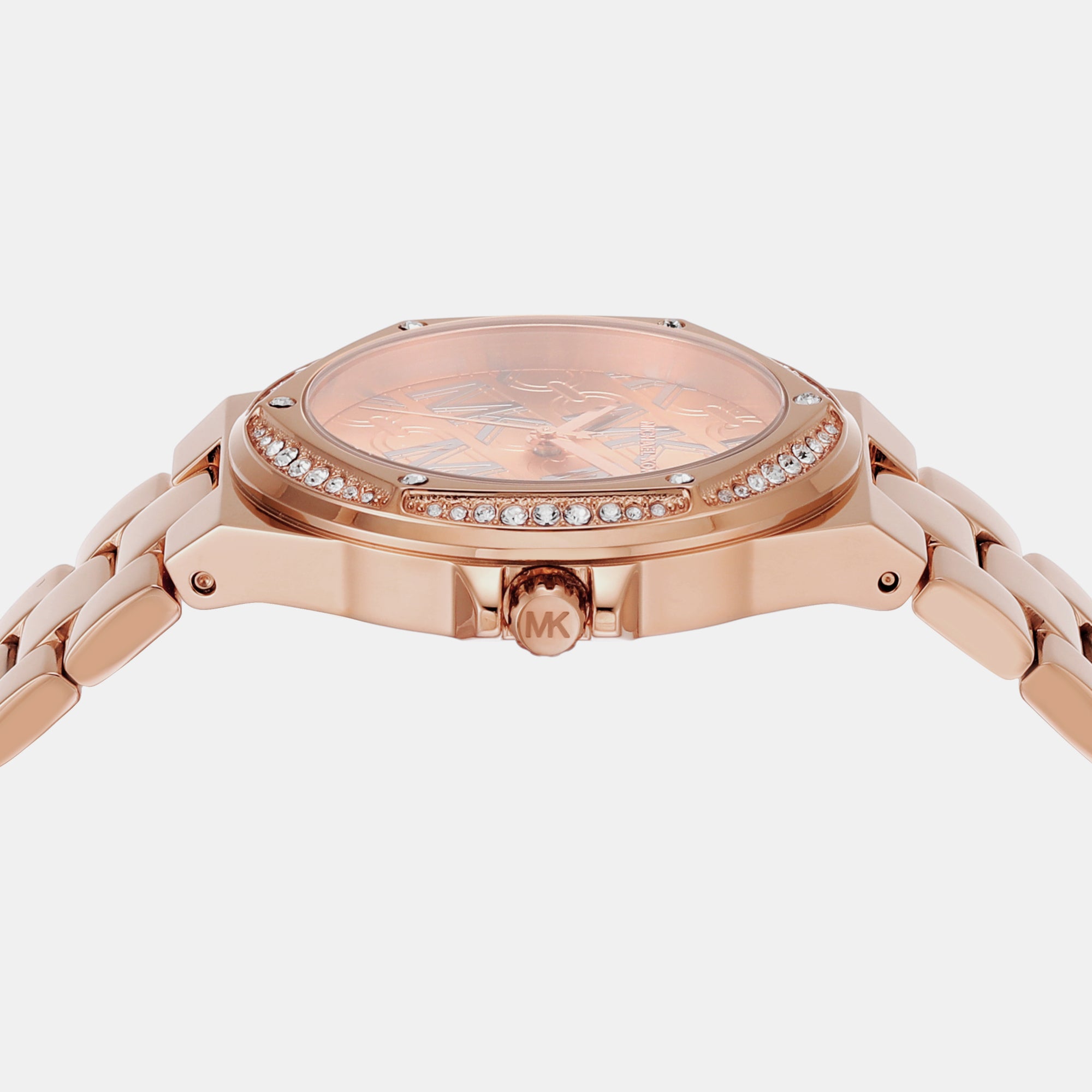 Female Lennox Three-Hand Rose Gold-Tone Stainless Steel Watch