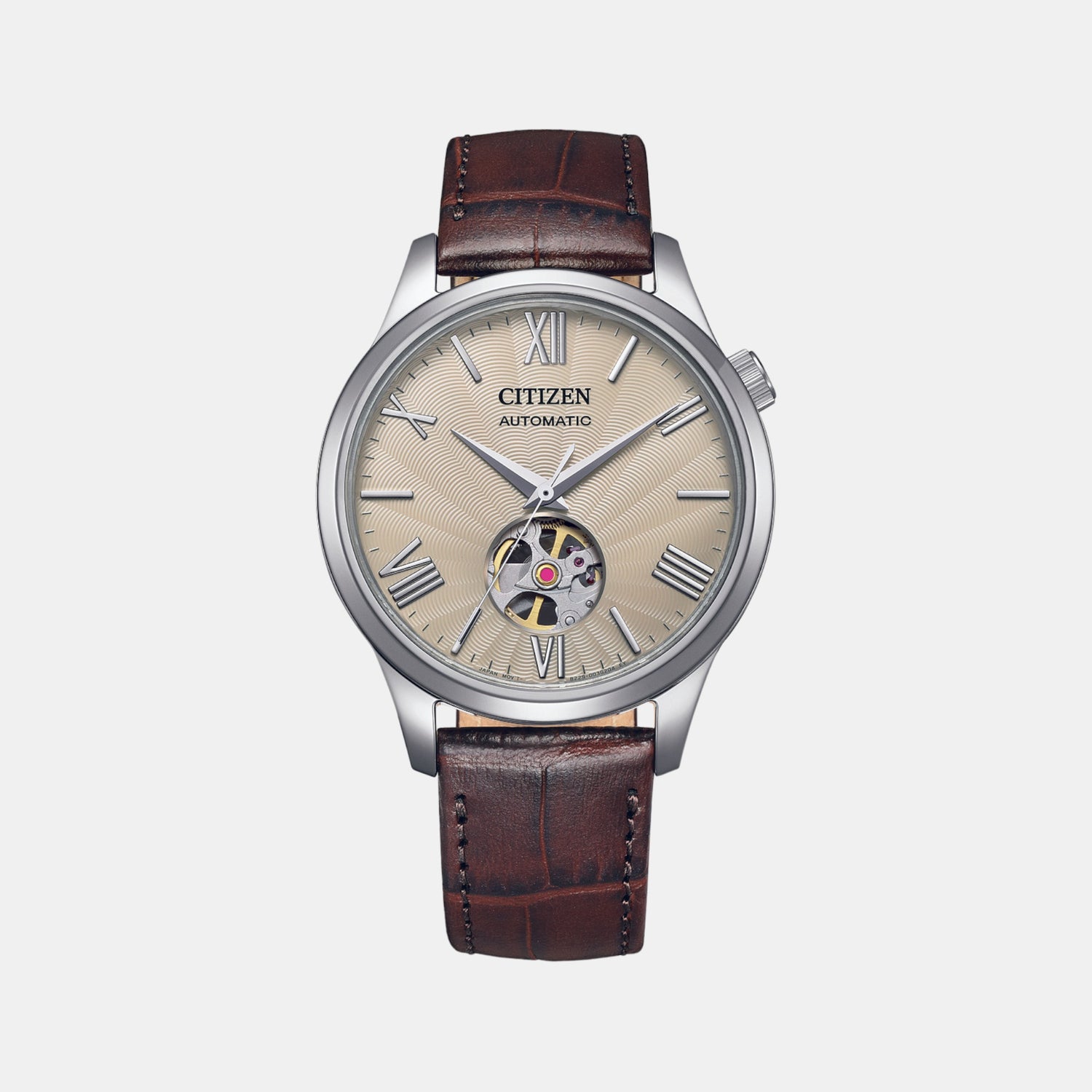 Male Analog Leather Automatic Watch NH9130-17A