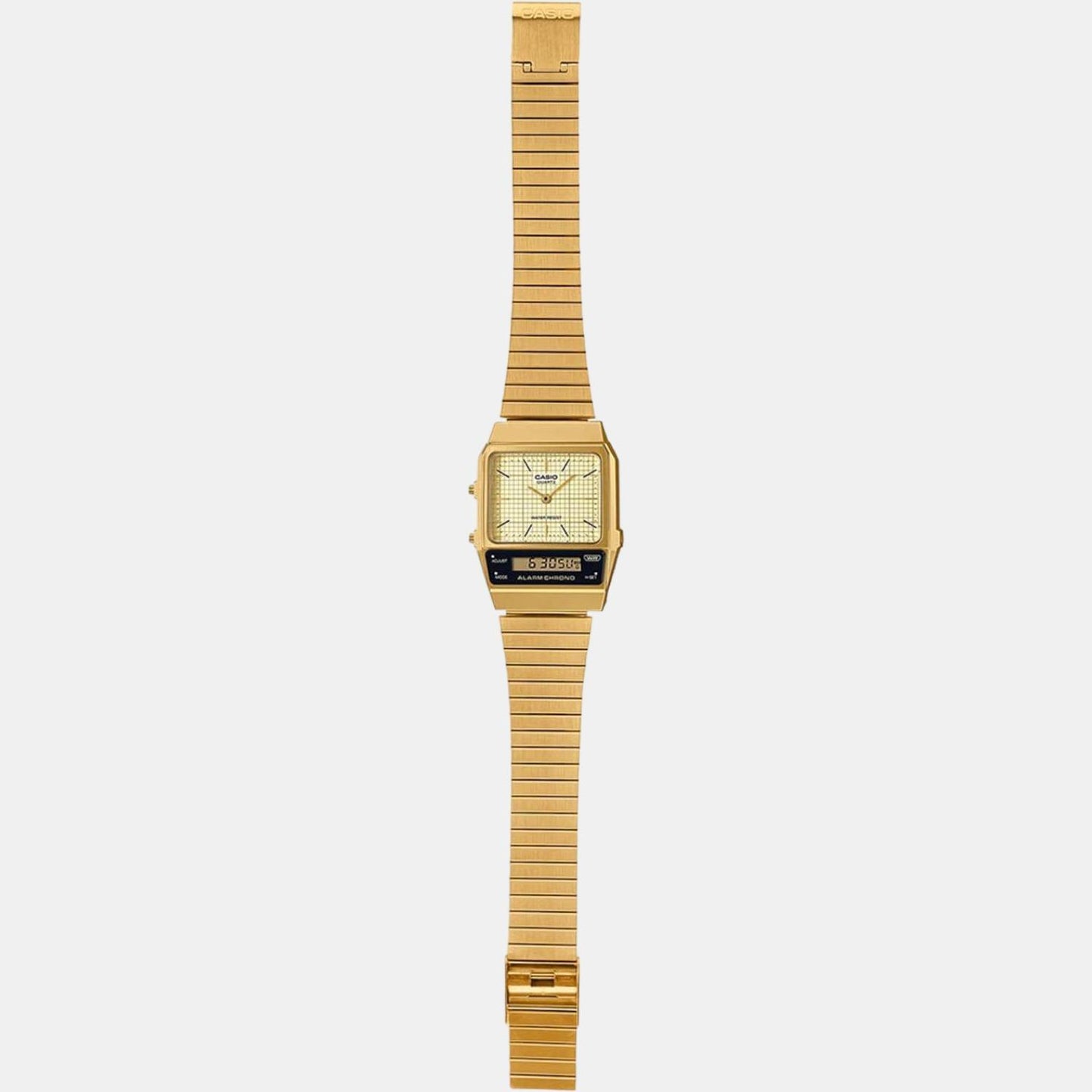 Vintage Male Analog-Digital Stainless Steel Watch D282