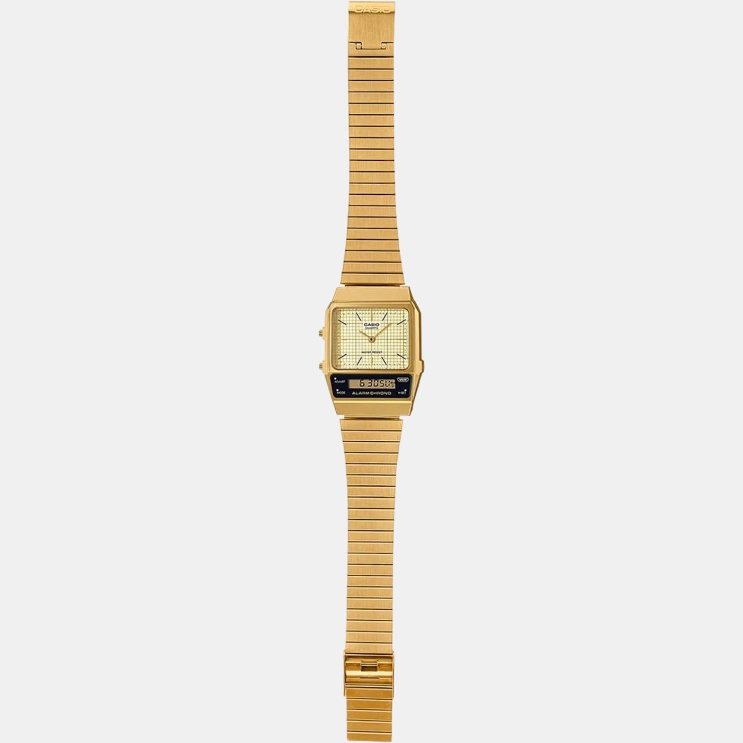 Casio Stainless Steel Gold watch