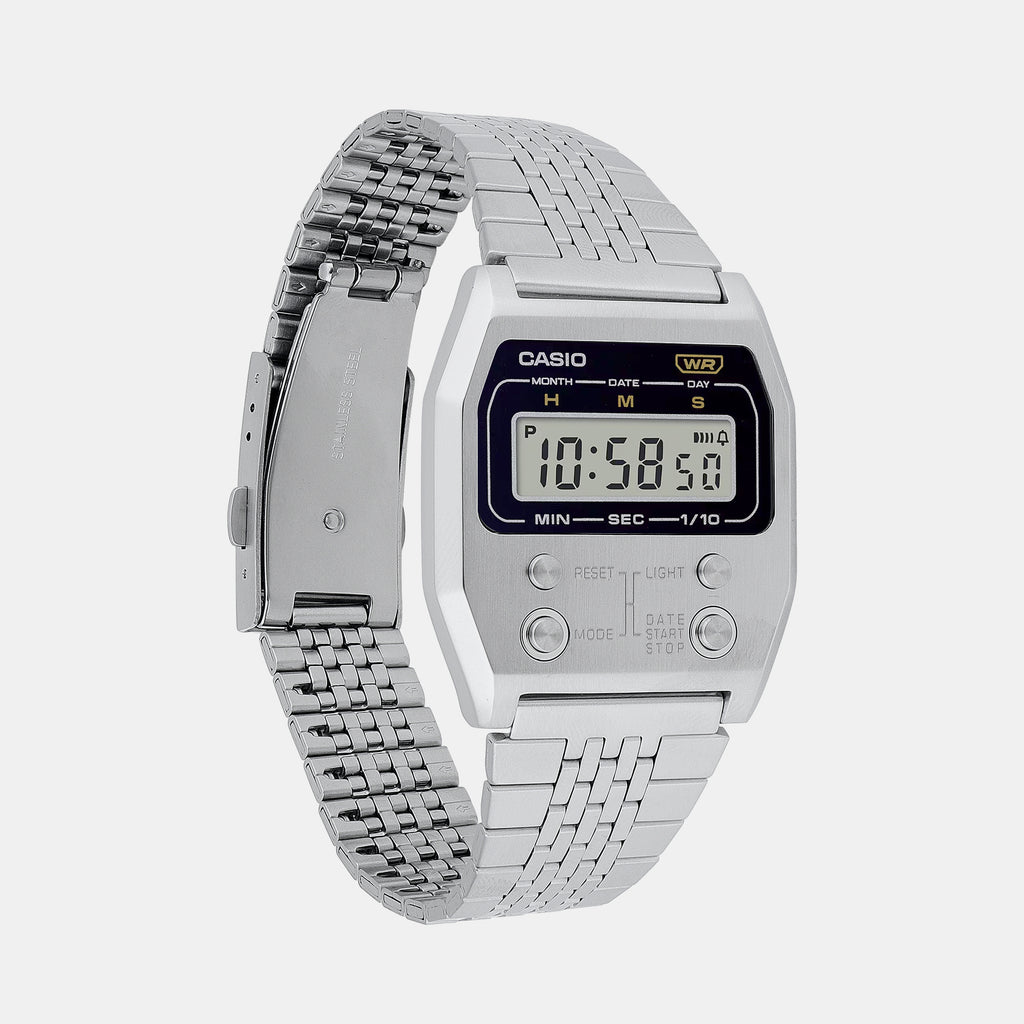 Casio Unisex Octagon Silver watch