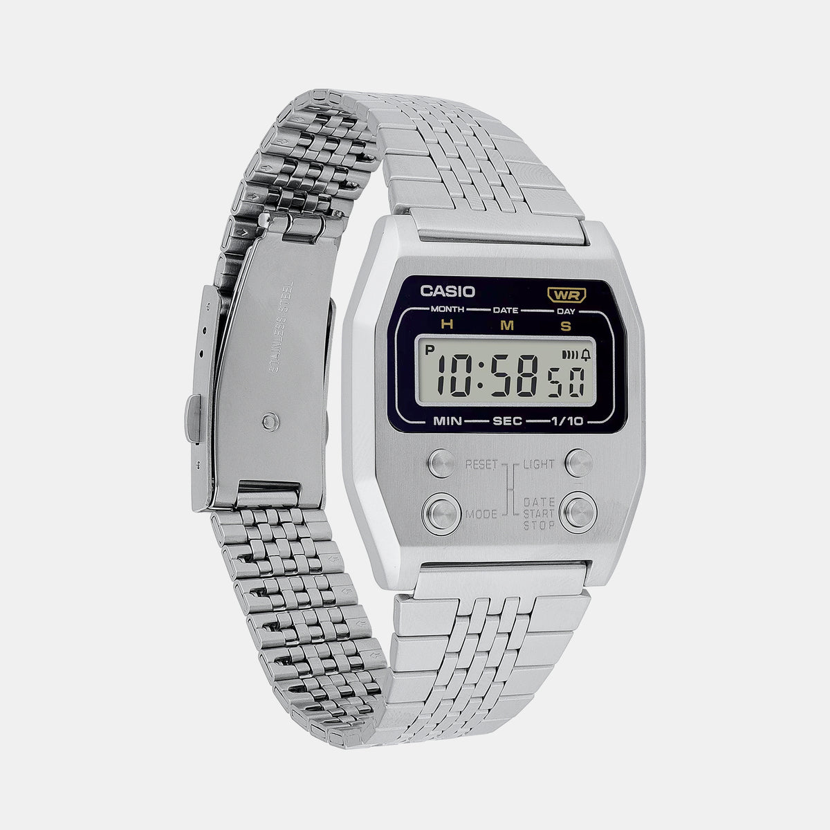 Casio Unisex Octagon Silver watch