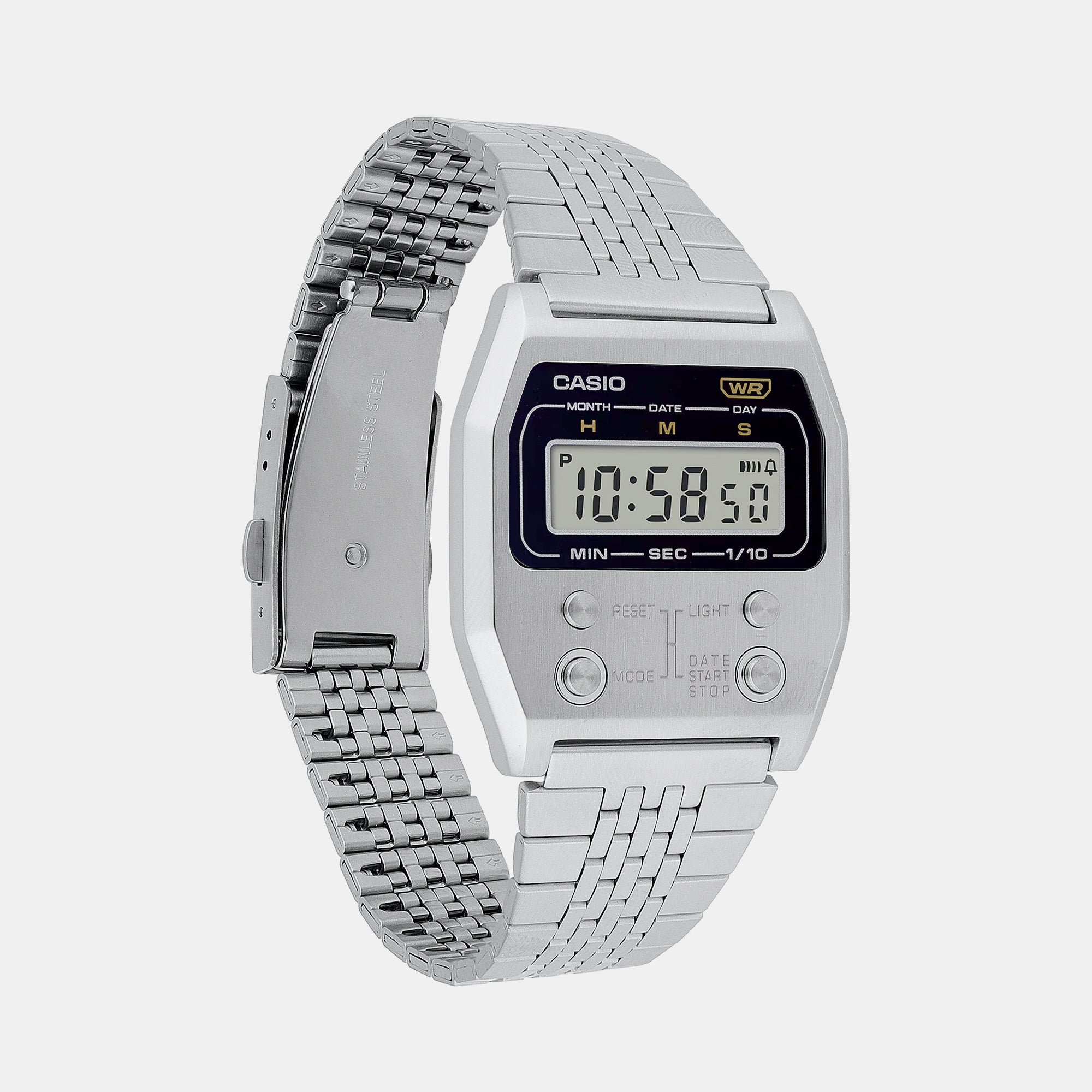 Casio Unisex Octagon Silver watch