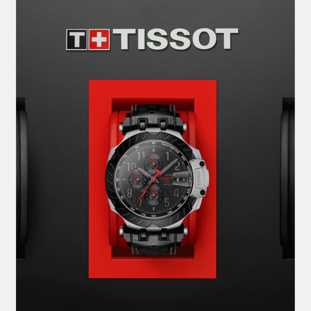 T-Race Men Automatic Black Dial Analog Silicone Watch T1154272705701