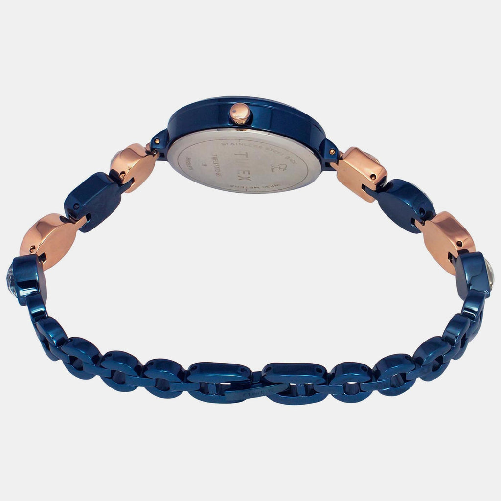 Timex Women Round Blue watch