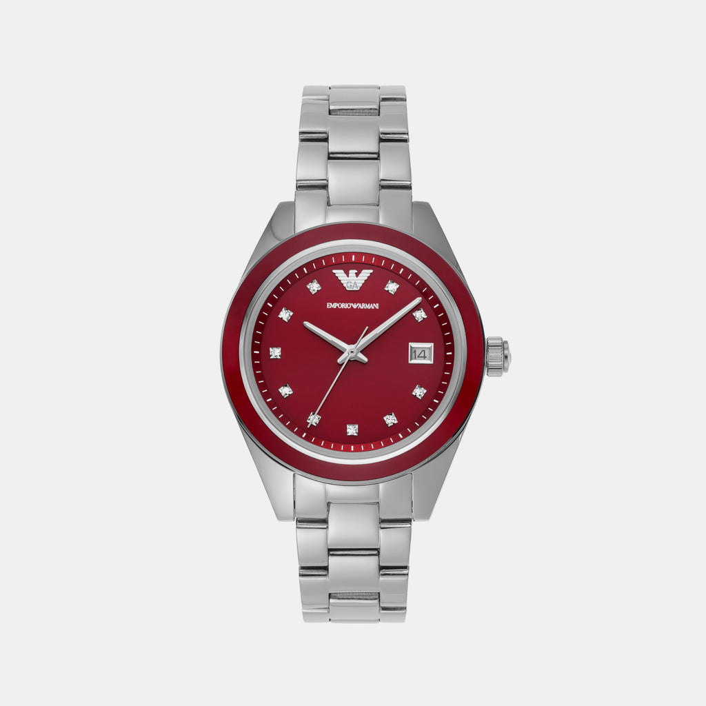 Emporio Armani Round Red Analog watch