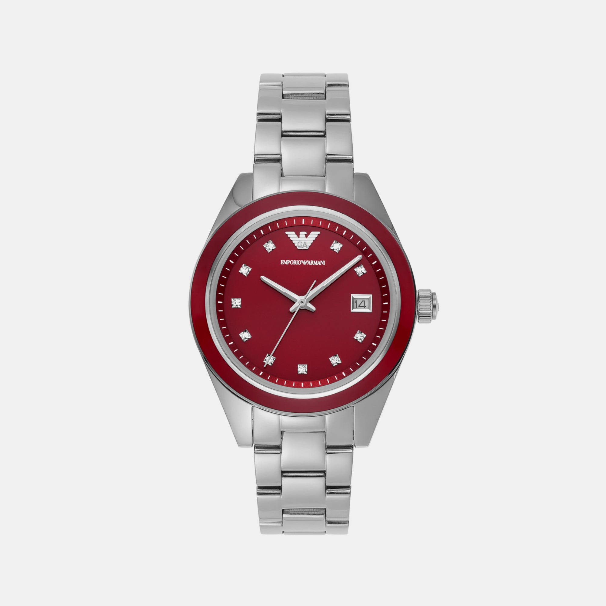 Emporio Armani Round Red Analog watch