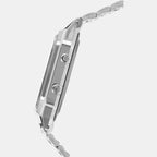 Vintage Unisex Quartz White Dial Analog Stainless Steel Watch AD03