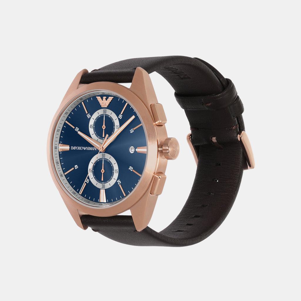 Emporio Armani Men Round Blue watch