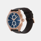 Emporio Armani Men Round Blue watch