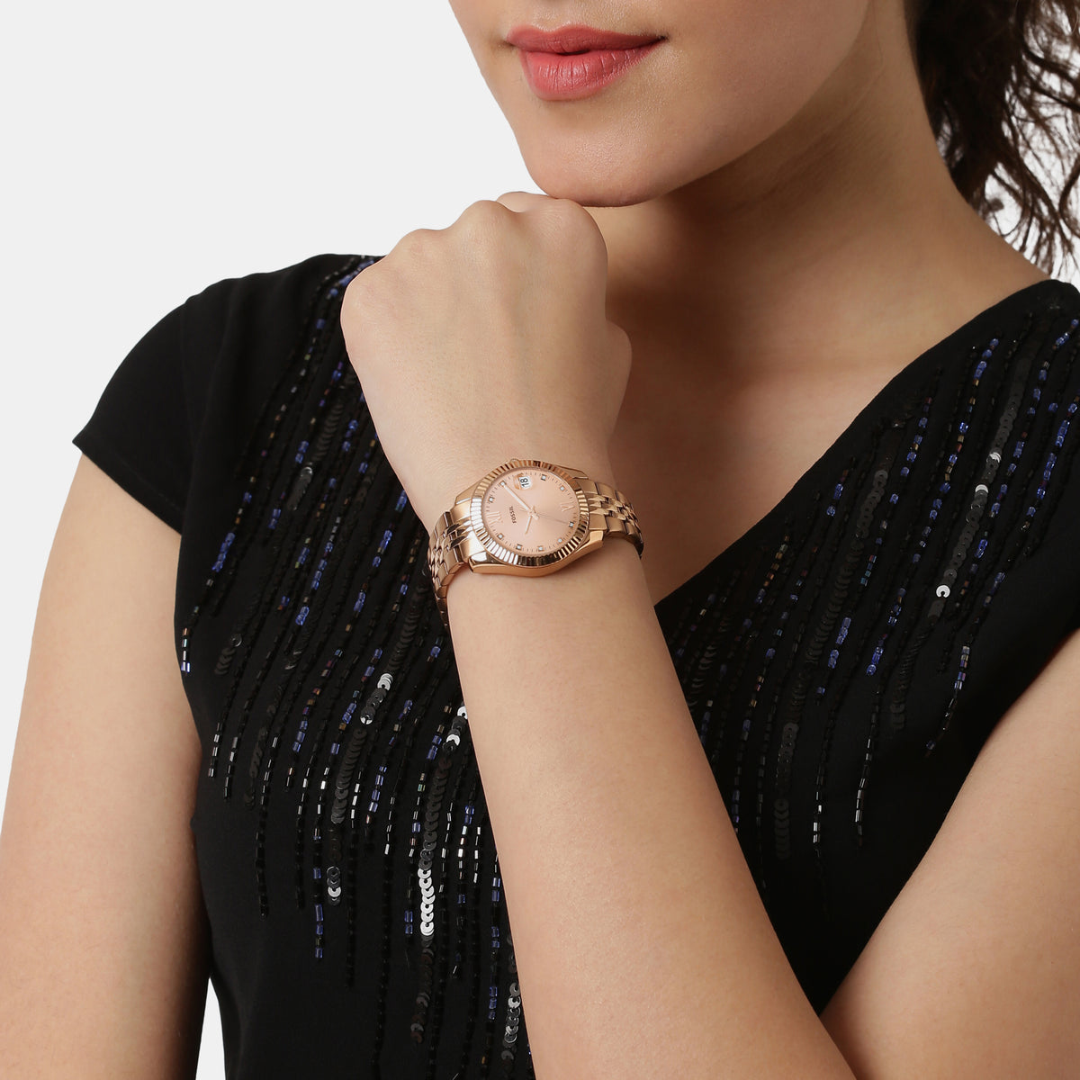 Fossil 32 mm Rose Gold Quartz watch