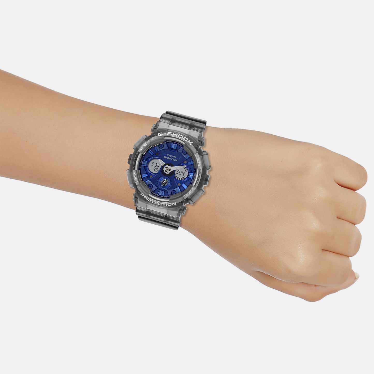 G-Shock Blue Women's Analog-Digital Resin Watch G1379 - GMA-S120TB-8ADR