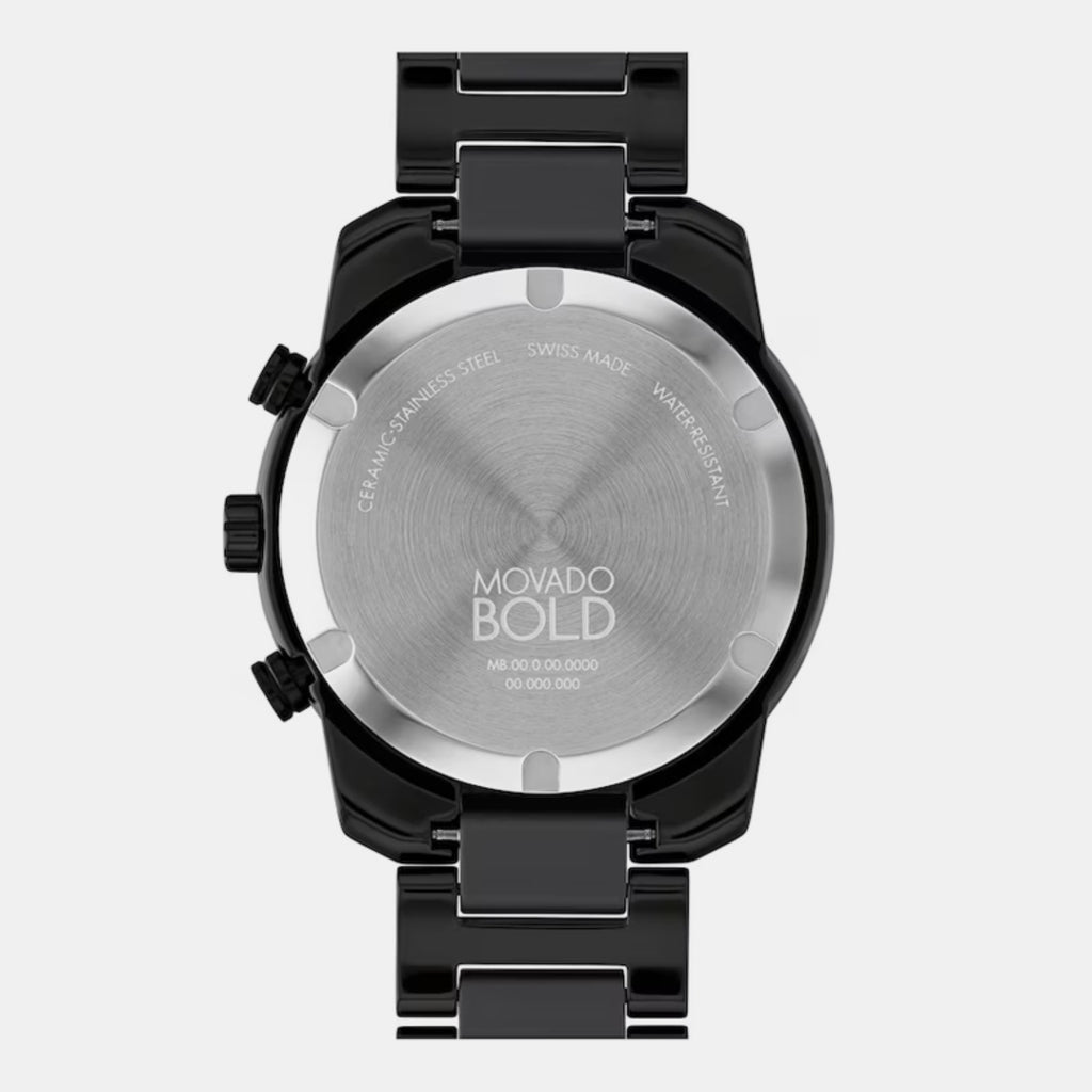 Movado Men Round Black watch