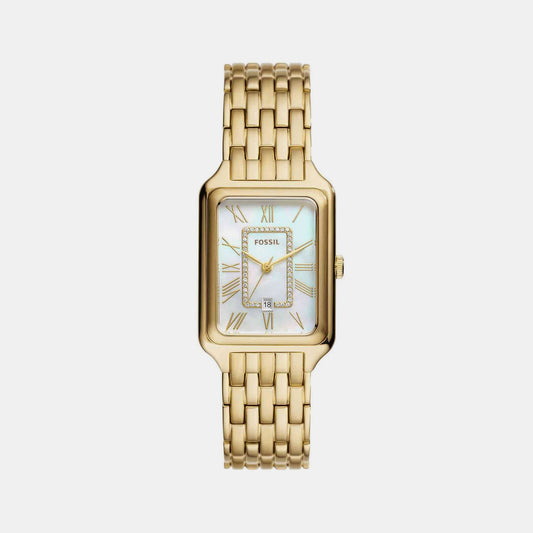 Female Gold Analog Stainless Steel Watch ES5304