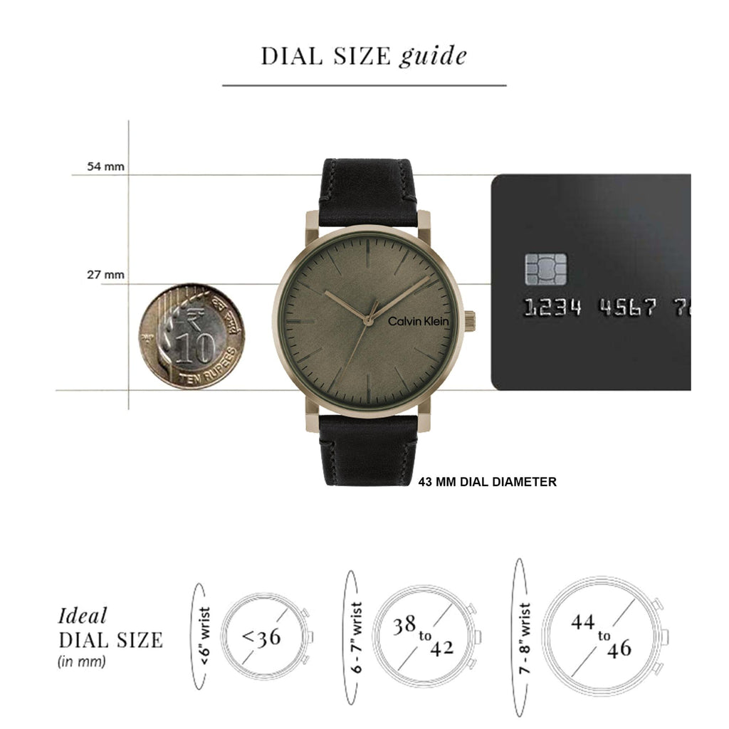 Ck Slate Men Quartz Grey Dial Analog Leather Watch 25200263