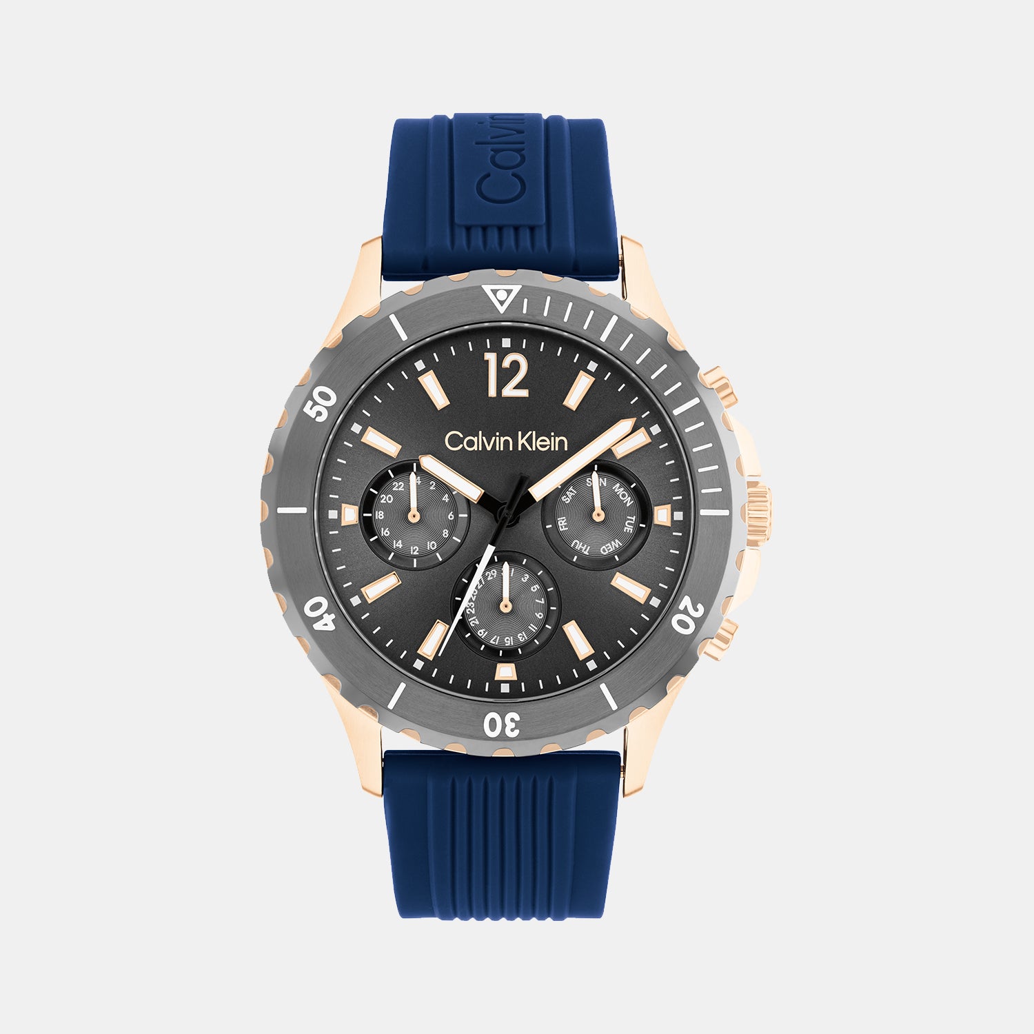 Calvin Klein Round Grey Chronograph watch