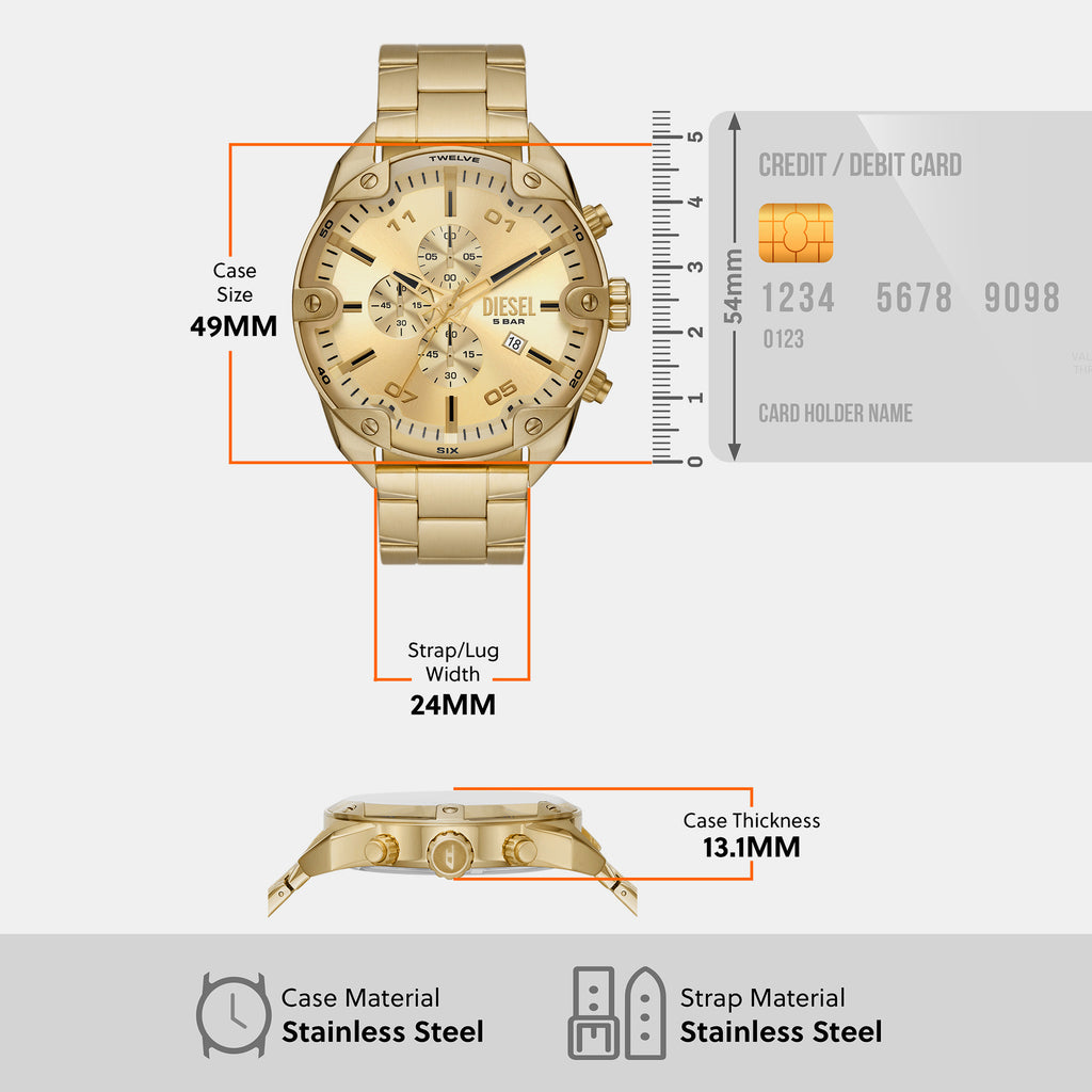 Diesel Round Quartz Chronograph Men watch