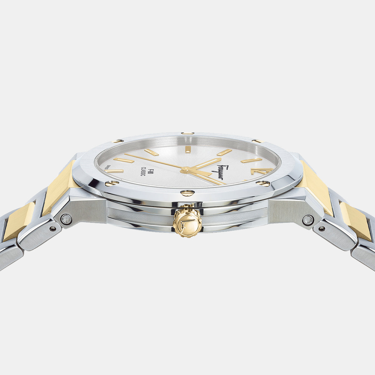 Ferragamo Men Round White watch