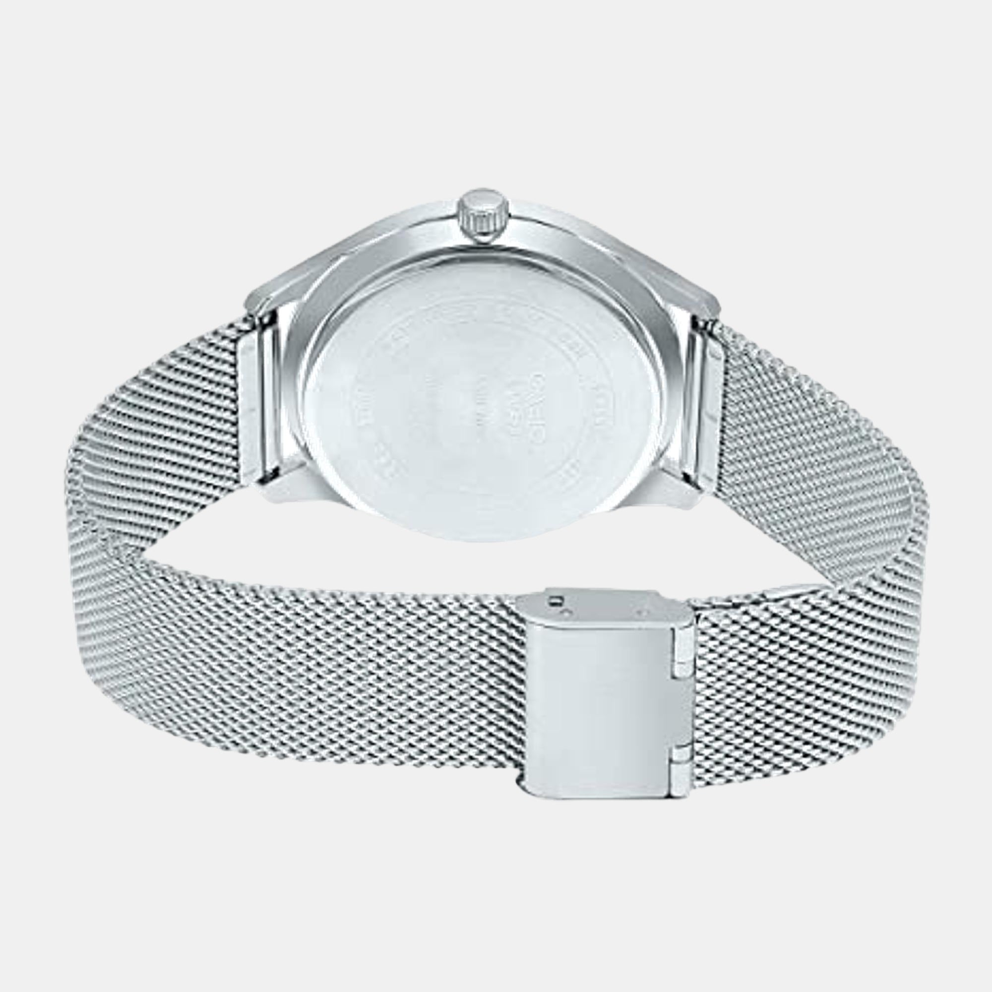 Enticer Men Quartz Black Dial Analog Stainless Steel Watch A2106