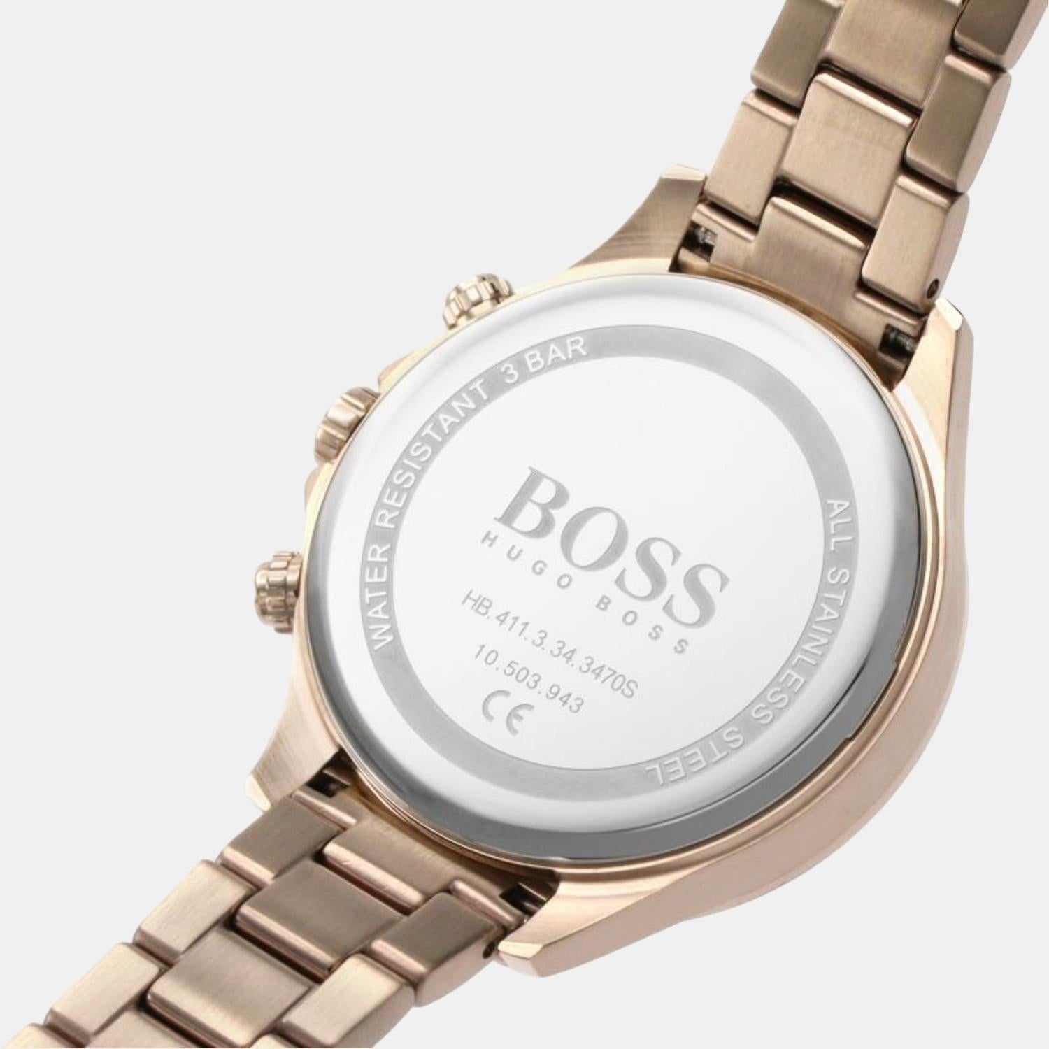 Boss 38 mm Gold Quartz watch