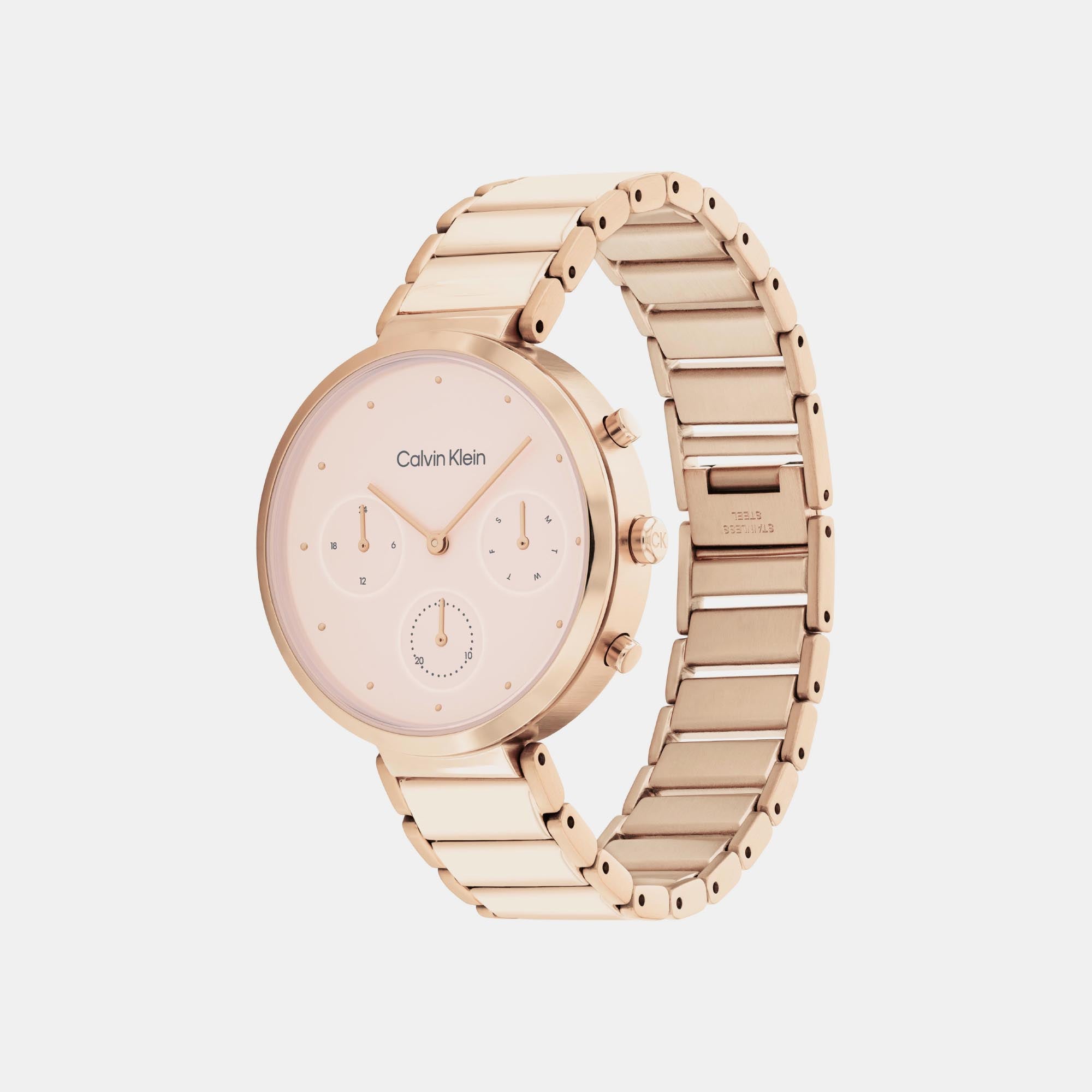 Calvin Klein Women Round Blush watch